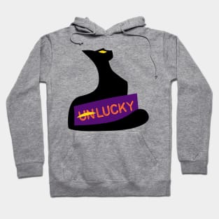 Black Lucky Cat - Witche's familiar Hoodie